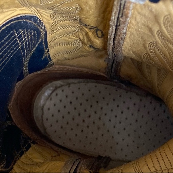 Tony Lama Men’s Gray Western Cowboy Boots Size 7 B Style 8086 - Picture 14 of 16